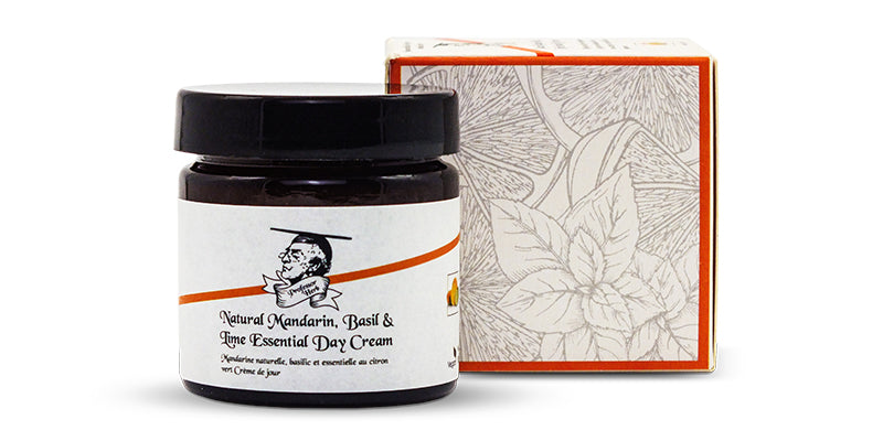 Moisturising cream from Professor Herb Basil Lime and Mandarin scent