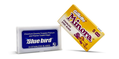 Gillette Minora and Blue bird DE Blade Packets