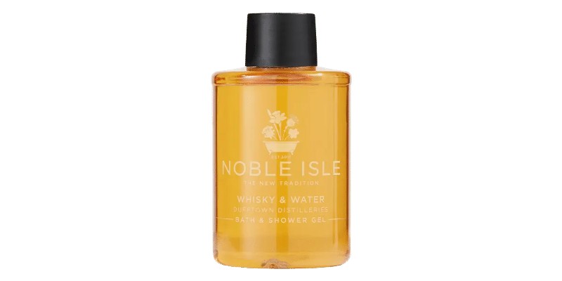 Noble Isle Whisky & Water Bath & Shower Gel on a white background