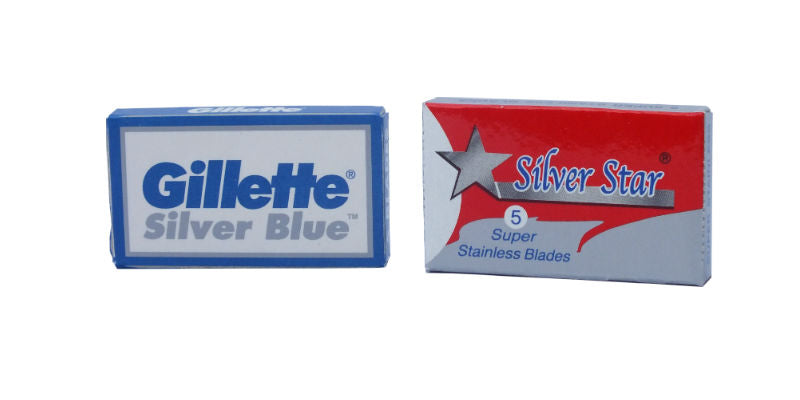 Gillette Silver Blues and Silver Star DE blades