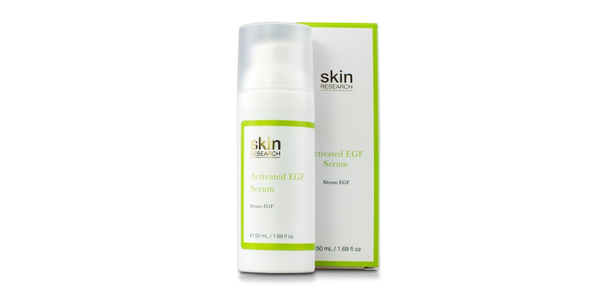 Skin Research Activated EGF Serum with box in a white background