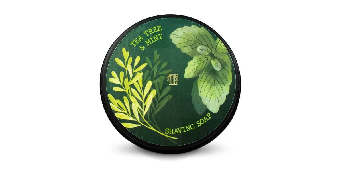Tea Tree & Mint Shaving Shaving Soap on a white background