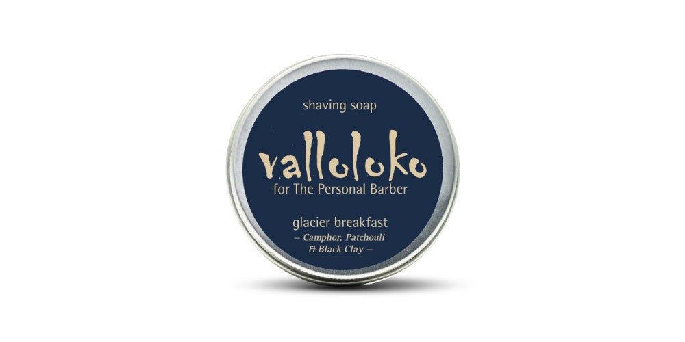 Valloloko Subscription Box Glacier Breakfast Shaving Soap