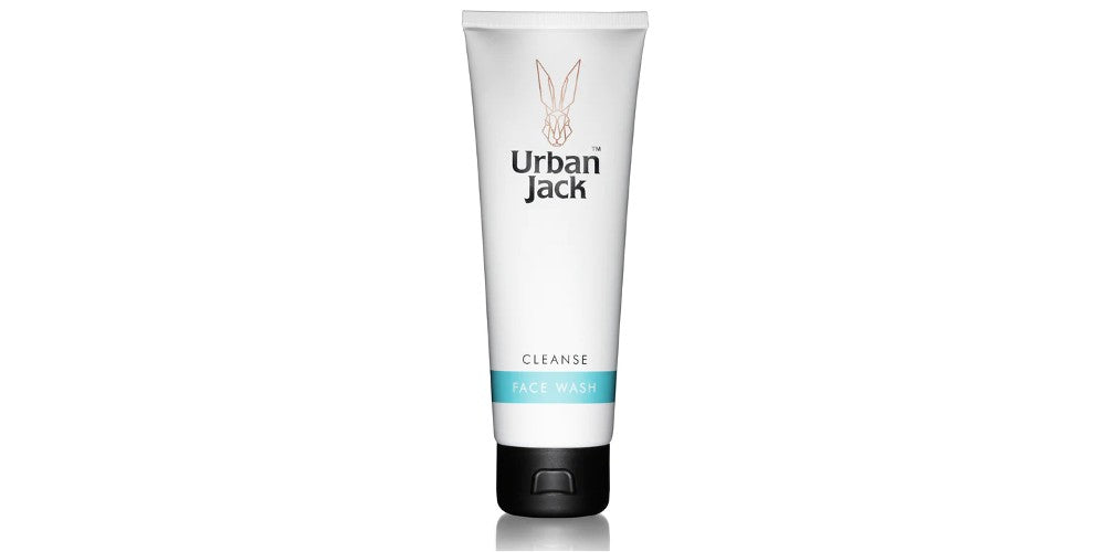 Urban Jack face wash tube on a white background
