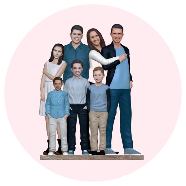 Get custom family figurines for new year's that will become your timeless treasure