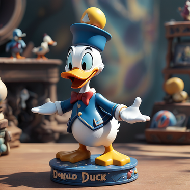  Donald Duck figurine showcasing his classic pose