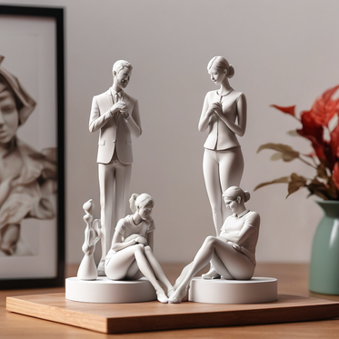 Luxury Housewarming Gift Set with 3D Figurines