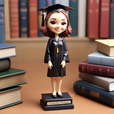Graduation Figurine for a Girl