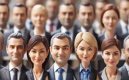 Headshot Figurines with Business Portraits