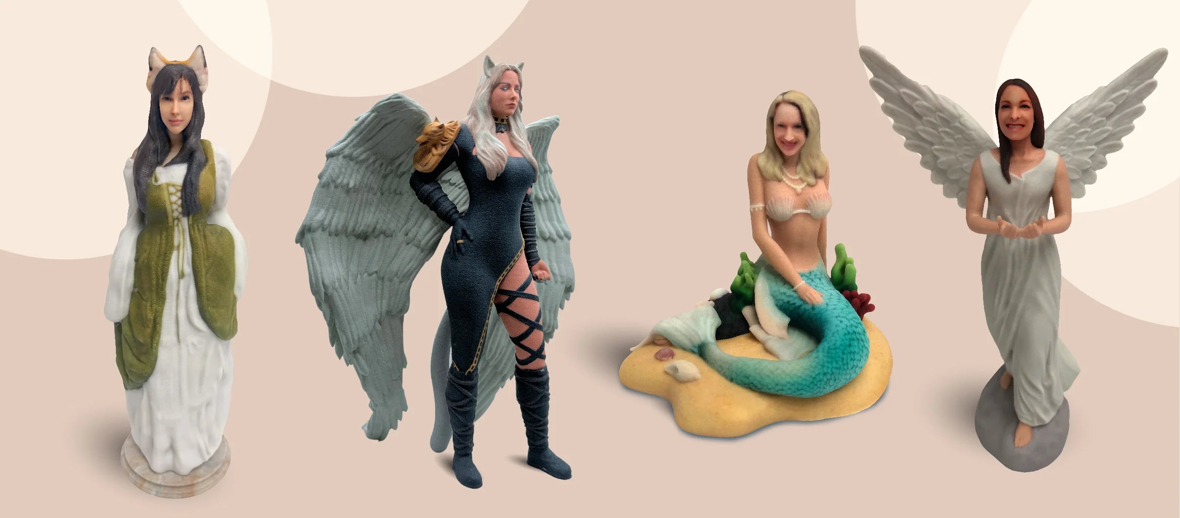 Create fantasy figurines of virtual characters