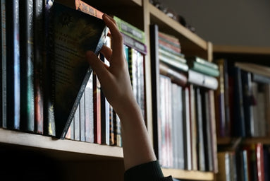 Books kept in the book shelve