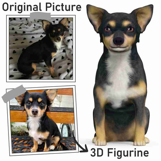 Lifelike Mini Papillon Dog Model Simulation Dog Decoration Car Ornaments