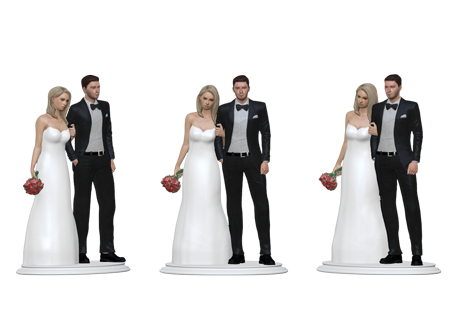 Wedding Figurine - Cake Topper - LOVE | My3dSelfie