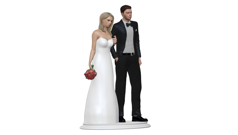 Wedding Cake Topper Figurine- LOVE