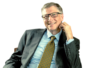 Bill Gates the admired businessman 