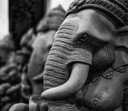 Elephant figurine as home decor