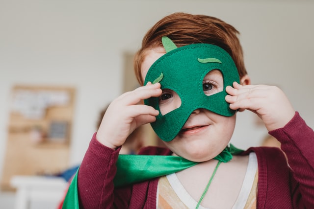 DIY Superhero Mask for National Superhero Day.