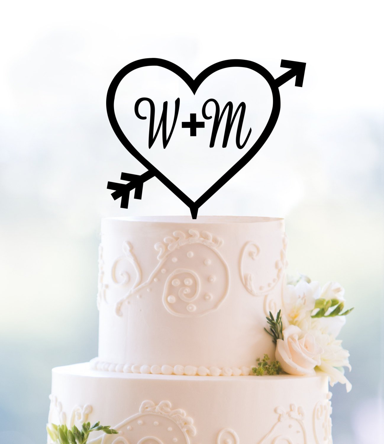 Monogram Cake Toppers