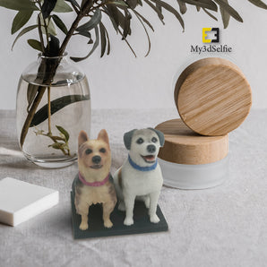 Customized puppy figurines with a personal touch