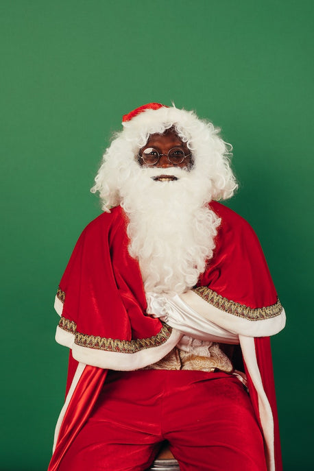 3d printed black Santa Claus.
