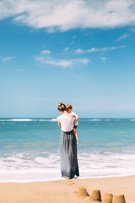 Special moment between mother and child