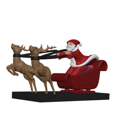 Santa and Sled Figurine