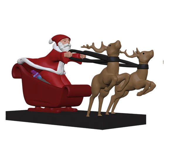 Santa and his reindeer set.