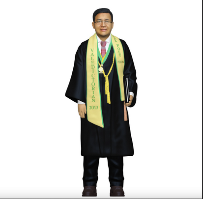 Personalized 3d figurines for garduation day