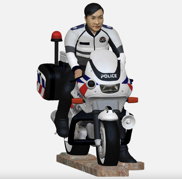 Father Figurine - on superbike