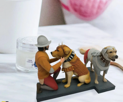 Parents day figurine with your pets