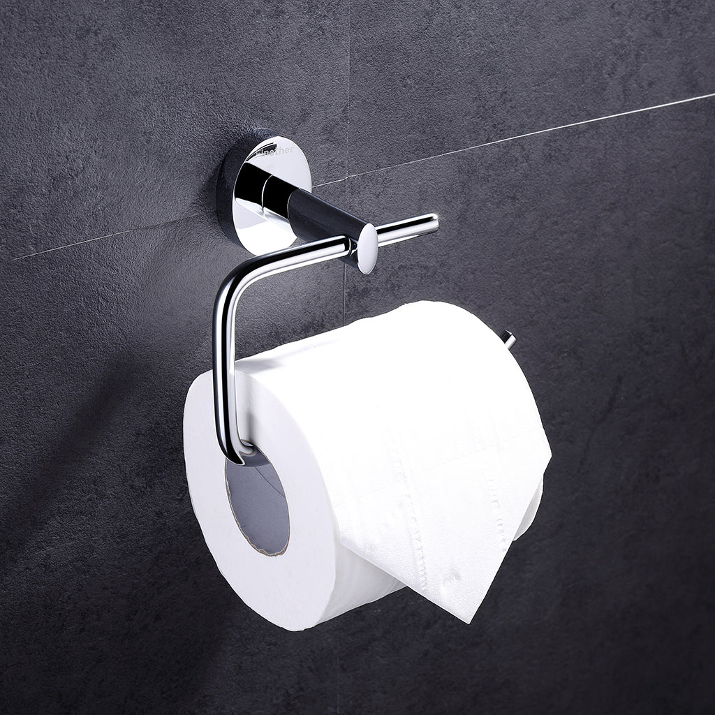 Open Box: Modern Overhang Bathroom Freestanding Toilet Paper Holder