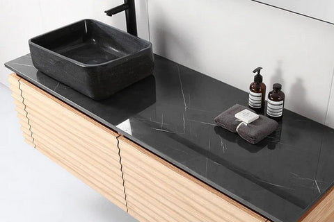 wooden sink to improve the color of the bathroom