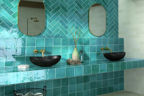 make the bathroom more elegant with mosaic