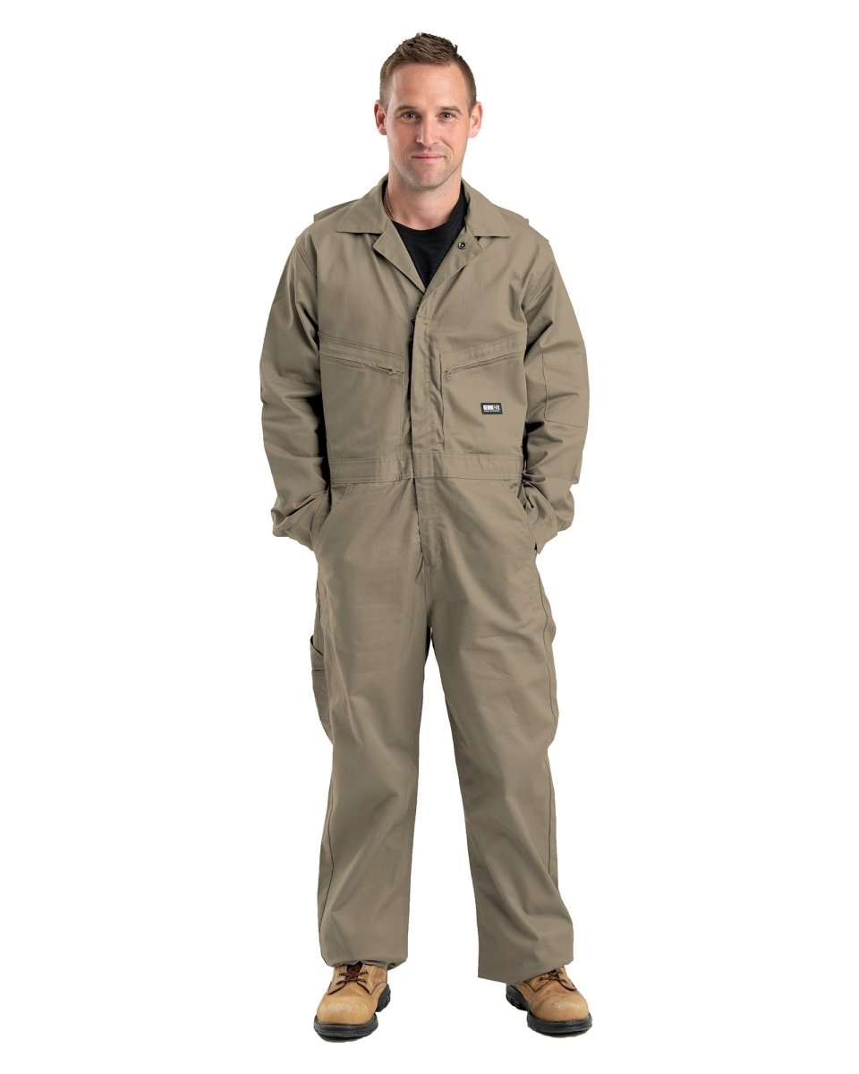 Men's Grey Flame Resistant Unlined Coverall