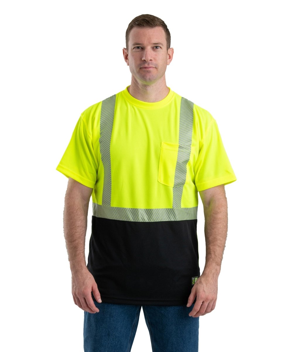 Men's 6 Feet, Thanks! Hi-Viz Green Short Sleeve Peloton Plus Cycling J –  Breitz! Wear