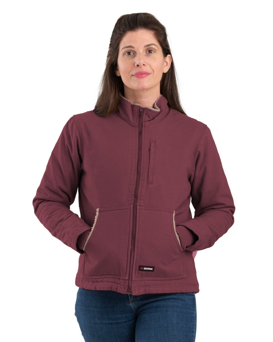 Women's Sherpa-Lined Duck Hooded Jacket