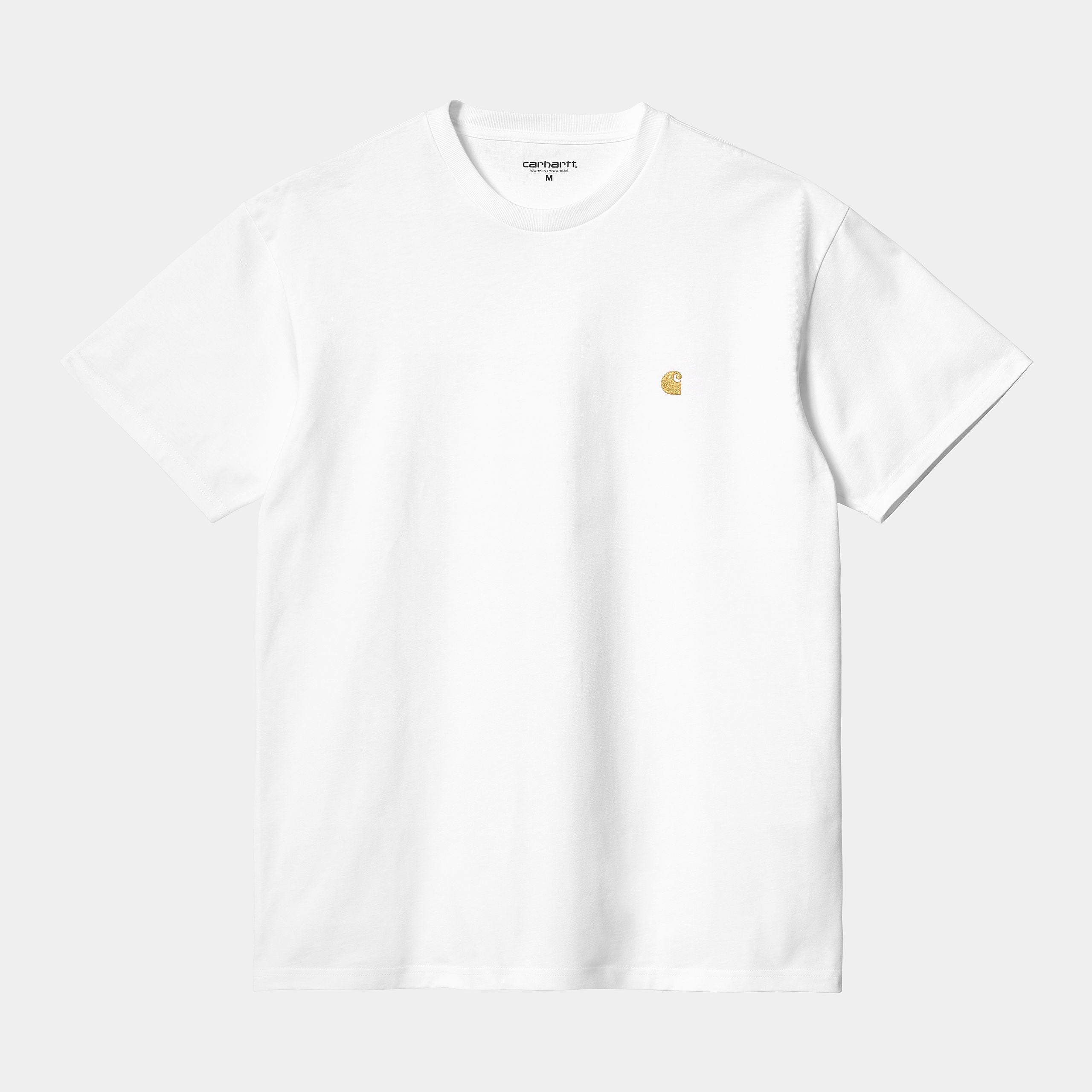 Carhartt WIP S/S Chase T-Shirt White/Gold S M L XL
