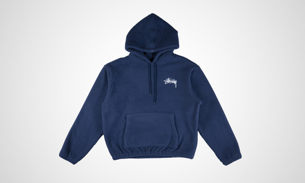 Stüssy Bronson Sherpa Hood Navy L XL