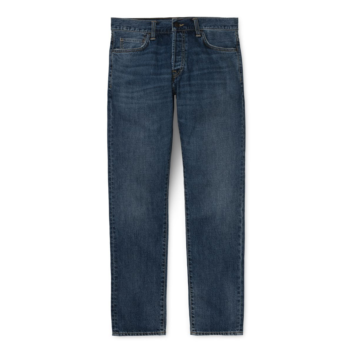 Carhartt Klondike Pant Edgewood Blue Denim Mid Worn Wash W30 L32 W31 L32 W32 L32 W33 L34 W36 L32