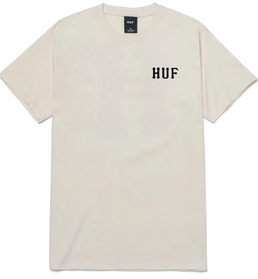 HUF Essentials Classic H T-Shirt Natural M L XL