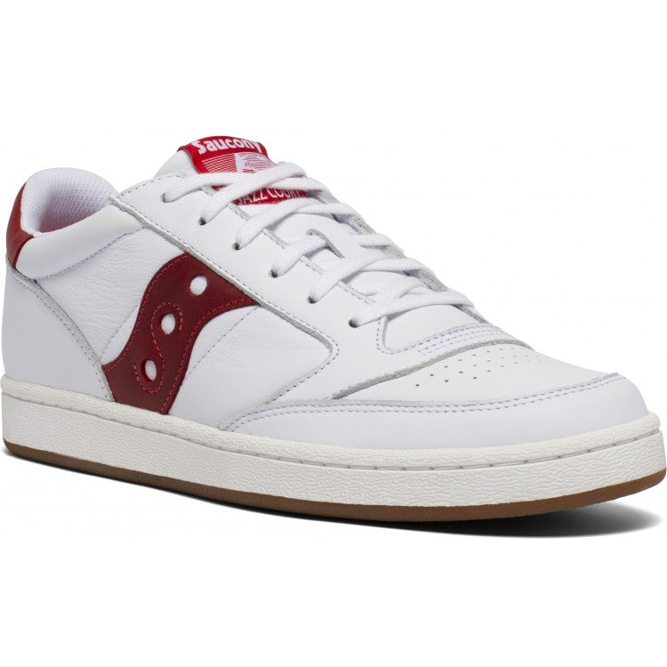 Saucony Jazz Court White/Red US 8.5 EU 42 US 9 EU 42.5 US 9.5 EU 43 US 10 EU 44 US 10.5 EU 44.5 US 11 EU 45 US 11.5 EU 46 US 12 EU 46.5