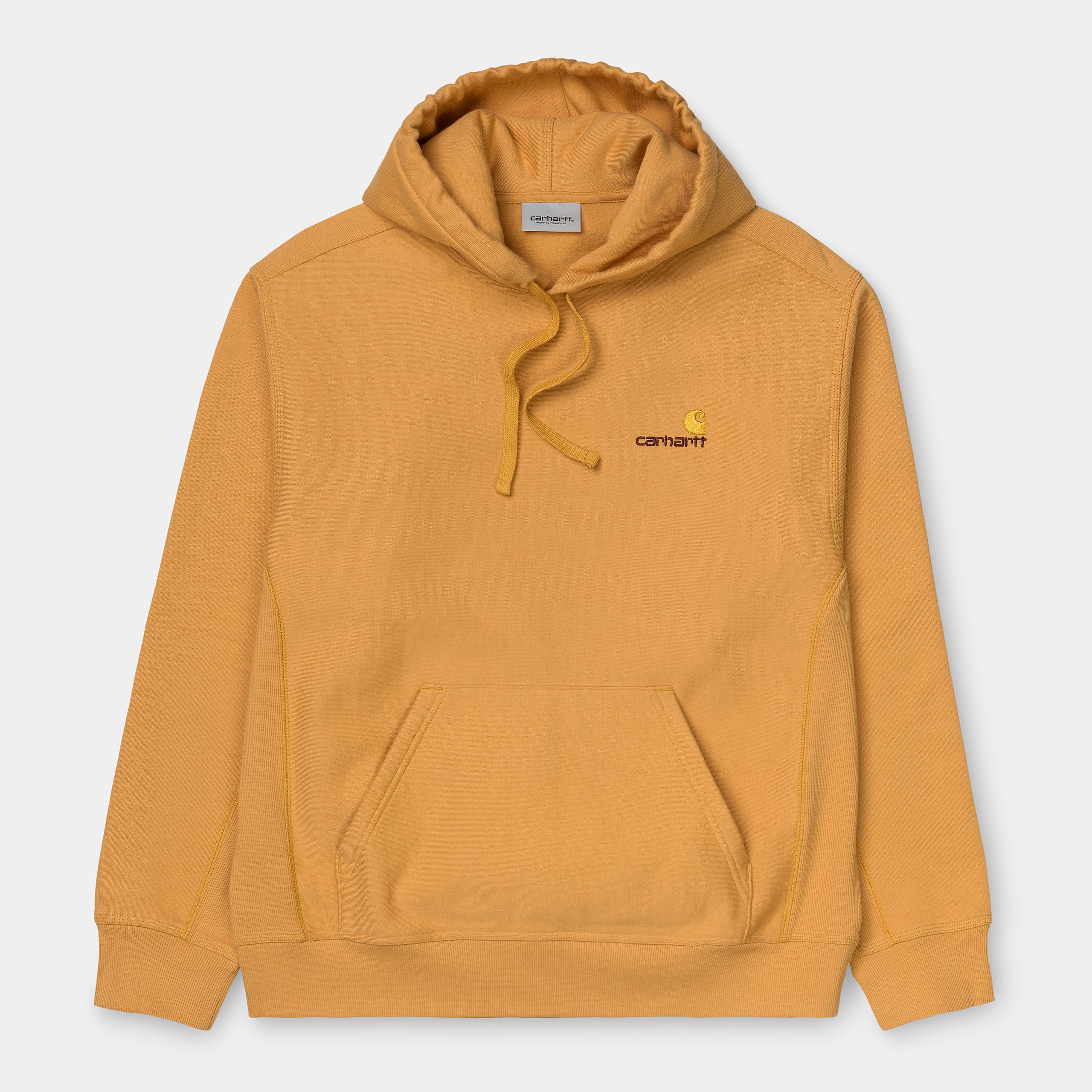 Carhartt Hooded American Script Sweat Winter Sun M L XL