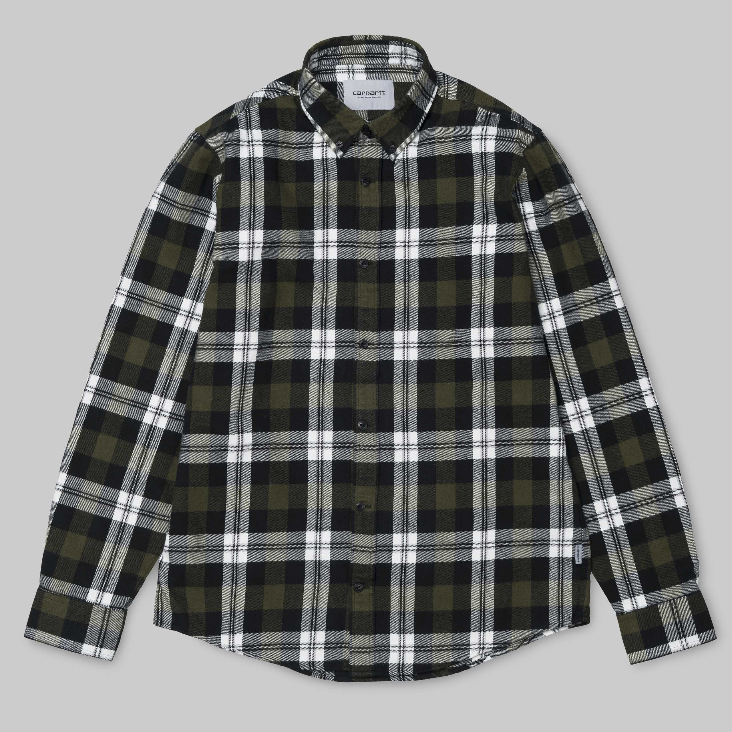 Carhartt L/S Lessing Shirt 100% Cotton Twill Flannel, 6.9 oz M L XL