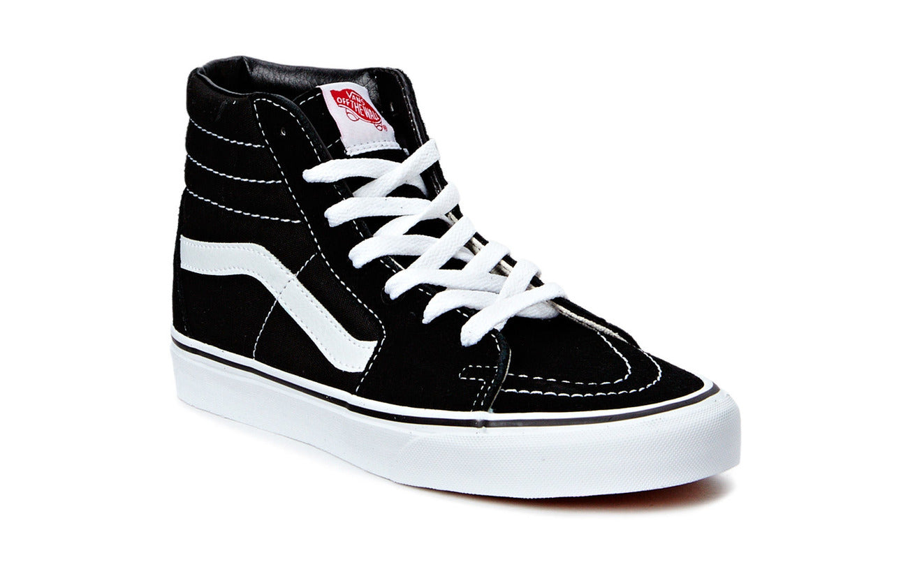 Vans Sk8-Hi Black/Black/White US 6 EU 38 US 6.5 EU 38.5 US 7 EU 39 US 7.5 EU 40 US 8 EU 40.5 US 8.5 EU 41 US 9 EU 42 US 9.5 EU 42.5 US 10 EU 43 US 10.5 EU 44 US 11 EU 44.5 US 11.5 EU 45 US 12 EU 46