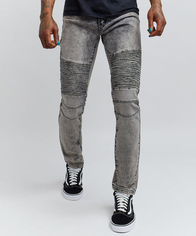 Reason Clothing Rose Denim Biker Jean