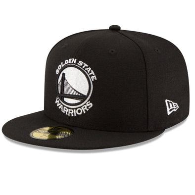 New Era 59Fifty Golden States Warriors Fitted Hat (Black/White)