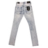 Spark Ice Blue Ripped Jean - Fashion Landmarks