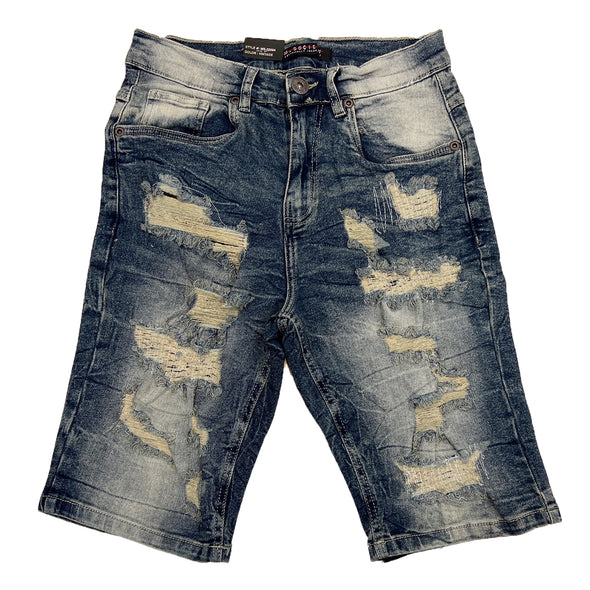 M.Society Ripped Jean Short (Vintage)