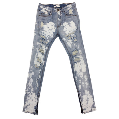 KDNK Bleached Spot Denim Jean (Blue)