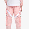 Life Code Black Cargo Pants with straps (Pink)